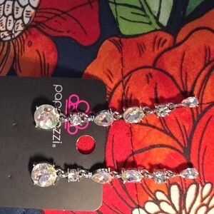 Fairytale Falls White Earrings Cute